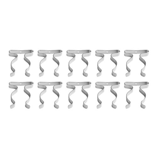 Drivstraw 10 Stück Werkzeughalter Garage Schuppen Lagerung Griff Ordnung Wandmontage | Werkzeugklammern Aufbewahrung | Werkzeugfeder Frottee Clips 6-50 mm | Für Garagen Schuppen Höfe (32 mm) von Drivstraw