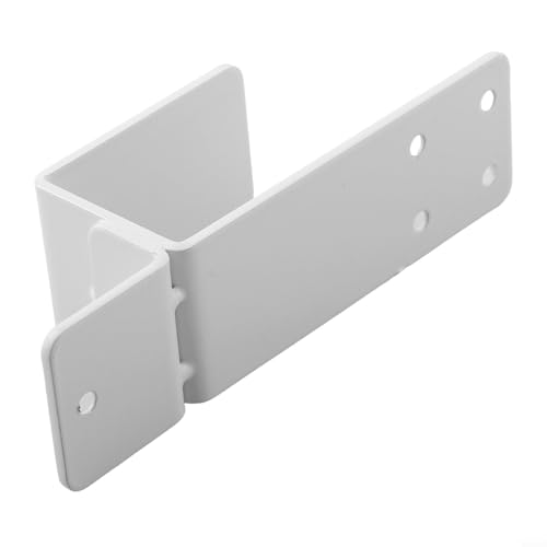 Drivstraw 2 x 4-Tür-Schrankhalterungen für die Sicherheit zu Hause, robuste Stahllegierung, U-förmige Sicherheitsstange, Hardware für Türverstärkung, passt nach innen oder außen öffnende Türen (weiß) von Drivstraw