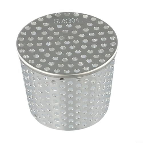 Drivstraw 304 Edelstahl Dachbodenablaufabdeckung Antiblockierung Drainage Filter Sieb für Outdoor Garten Pool Balkon mehrere Größen erhältlich Silber (100 mm) von Drivstraw