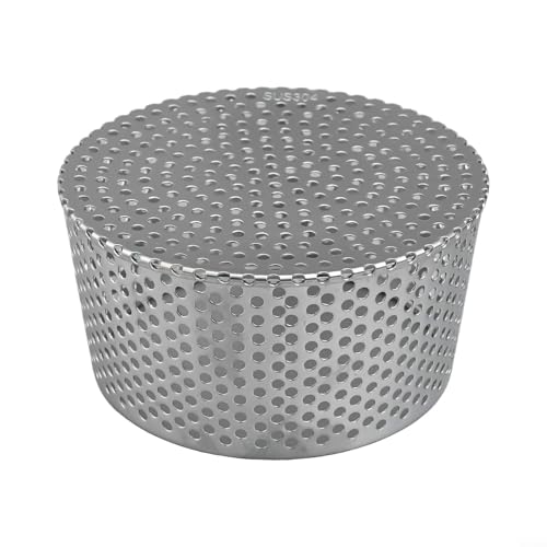 Drivstraw 304 Edelstahl Dachbodenablaufabdeckung Antiblockierung Drainage Filter Sieb für Outdoor Garten Pool Balkon mehrere Größen erhältlich Silber (180 mm) von Drivstraw