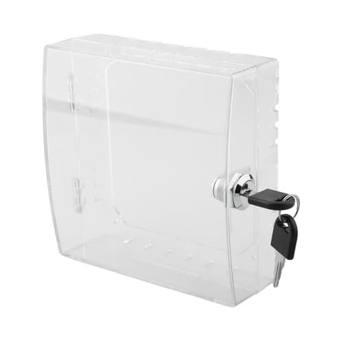 Drivstraw Acryl-Thermostatschutz – abschließbare AC-Schloss-Box Abdeckung Thermostat an der Wand 2 Schlüssel – Wandmontierte Thermostat-Abdeckbox – für Restaurants, Wand-AC-Panel Drivstraw Acryl-Thermostatschutz – abschließbare AC-Schloss-Box Abdeckung Thermostat an der Wand 2 Schlüssel – Wandmontierte Thermostat-Abdeckbox – für Restaurants, Wand-AC-Panel von Drivstraw