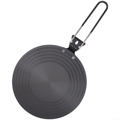 Drivstraw Aluminium-Gaskocher-Wärmeverteilerplatte mit gleichmäßiger Wärmeverteilung und rutschfestem doppelseitigem Design, verdickter 4 mm oder 6 mm Wärmeverteiler (Q) von Drivstraw