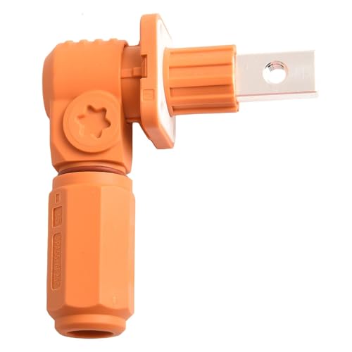 Drivstraw Batterie-Energiespeicheranschluss, 120 A, 200 A, einadrig, IP67, schwer entflammbar, PA66 Gehäuse für Elektrofahrzeuge (120 A-Orange) von Drivstraw
