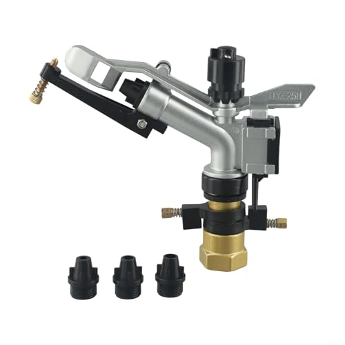 Drivstraw Landwirtschaft Bauernhof Bewässerung Sprinkler 360° verstellbarer Sprinkler W/Düse Großflächenbewässerung Bewässerungssprinkler für Garten Bauernhof Rasen Drivstraw Landwirtschaft Bauernhof Bewässerung Sprinkler 360° verstellbarer Sprinkler W/Düse Großflächenbewässerung Bewässerungssprinkler für Garten Bauernhof Rasen von Drivstraw