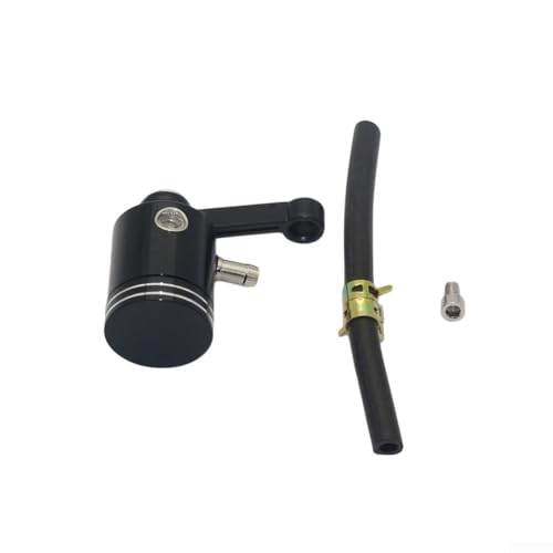 Drivstraw Motorrad-Bremse, Kupplungsflüssigkeitsbehälter, CNC-Aluminium-Ölbecher, Fronthalterung für Motorrad-Modifikation (schwarz) von Drivstraw