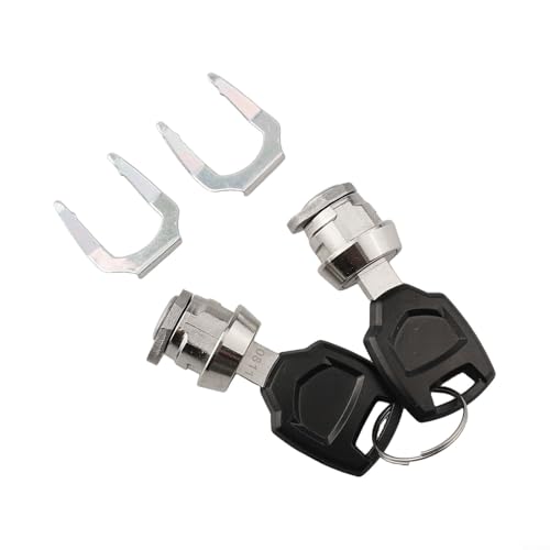 Drivstraw Motorrad Tasche Box Koffer Schloss Zubehör 2 Schlüssel Schloss Zylinderkern Ersatzteile für Kofferraum Lagerung Sicherheit Metall von Drivstraw
