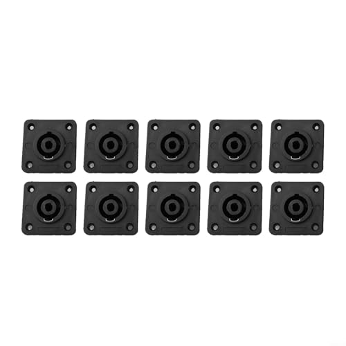 Drivstraw Neutrik NL4MP Speakon 4-polige Buchsenbuchse für professionelle Audio-Lautsprecher, Verstärker, Mischgerät, Zinklegierung, Schloss-Design von Drivstraw