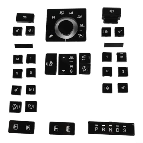 Drivstraw Schaltertastenabdeckung für Land Rover Terrain Mode Mittelkonsole Ersatz kompatibel mit Range Rover 2013–2017 Sport 2014–2017 schwarzer Kunststoff einfache Installation Drivstraw Schaltertastenabdeckung für Land Rover Terrain Mode Mittelkonsole Ersatz kompatibel mit Range Rover 2013–2017 Sport 2014–2017 schwarzer Kunststoff einfache Installation von Drivstraw