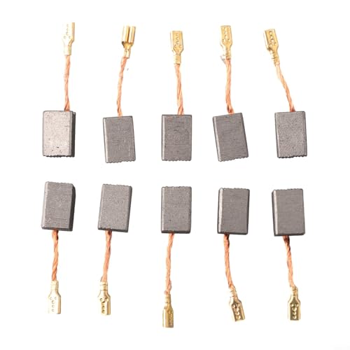 Drivstraw Titel: Kohlebürsten 10 Stück, 14 mm x 9 mm x 6 mm, Elektromotor-Ersatzteile für Elektrowerkzeuge, Bohrer, Sägen, Schleifer, Gebläse von Drivstraw