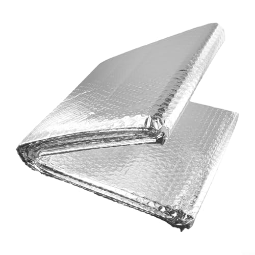 Drivstraw Wärmereflektierende Isolierfolie für Heizkörper, 5 m x 60 cm, doppelseitig, Aluminium-Luftpolsterfolie zur Reduzierung von Wärmeverlust und niedrigeren Energiekosten (ohne Aufkleber) von Drivstraw