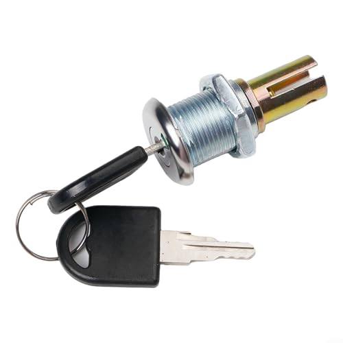 Drivstraw Werkzeugschrankschloss aus Zinklegierung mit Kupferkern und Chrom-Finish für Schublade oder Auto-Reparaturwerkzeug, flaches Schlüssel-Design mit 2 Schlüsseln, langlebiges Schloss (DB-20) von Drivstraw