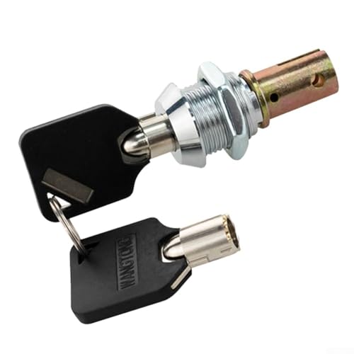 Drivstraw Werkzeugschrankschloss aus Zinklegierung mit Kupferkern und Chrom-Finish für Schublade oder Auto-Reparaturwerkzeug, flaches Schlüssel-Design mit 2 Schlüsseln, langlebiges Schloss (WT9973-16) von Drivstraw