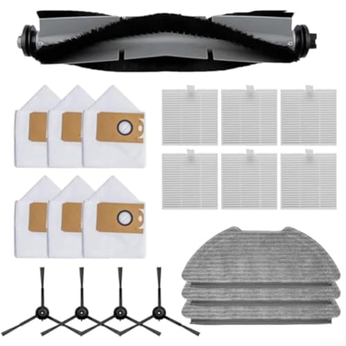 Drivstraw Zubehör-Set für Airrobo – für FIXR für T20/T20+ Roboter-Staubsauger – Hauptbürsten-Ersatz-Mikrofaser-Mopptücher – Staubsauger-Ersatzteile von Drivstraw