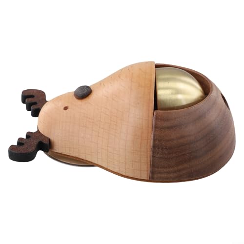 Einladende Glückskatzen-Türklingel Windspiel mit Kupferglocke für einen herzlichen Willkommen bei Ihnen zu Hause (Hirsch) von Drivstraw