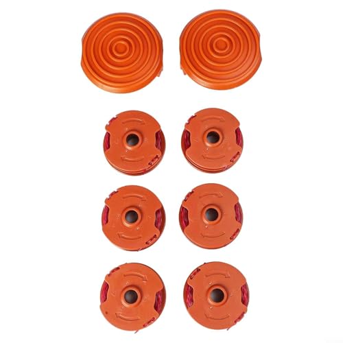 Ersatzspulen 6 + 2 Stück, kompatibel mit WA0007 WG116 WG119 Trimmern, 4,8 m Nylonschnur, passend für verschiedene WG-Modelle von Drivstraw