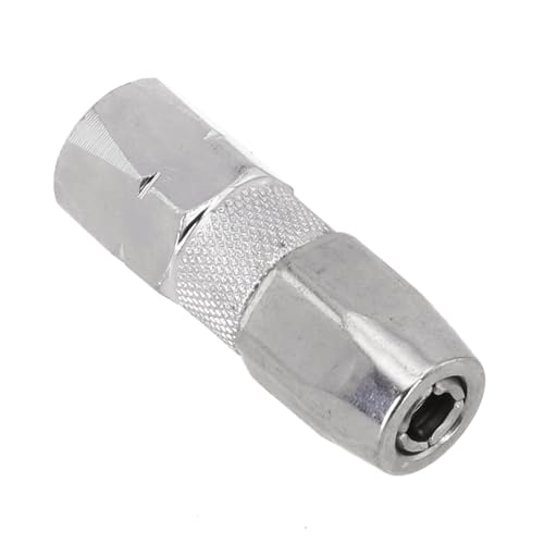 Explosionsgeschützte Fettdüse mit flacher Spitze und Auslaufschutz für schweres Fett im industriellen Einsatz (Deutscher Stil, großer flacher Mund) von Drivstraw