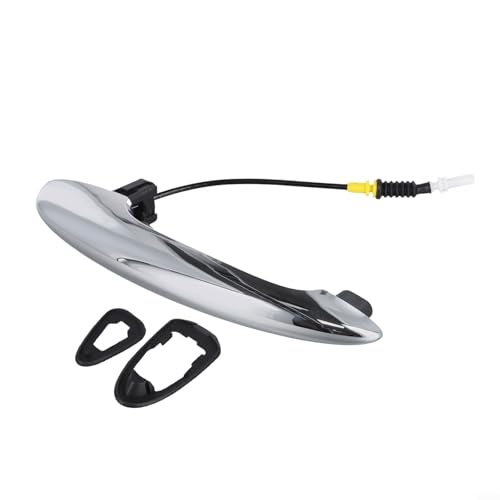 Hinterer Chrom-Türgriff mit Kabel, kompatibel mit Countryman R60 2011–2016, Ersatzgriff außen hinten links oder rechts, ABS-Griff, passend für OEM von Drivstraw