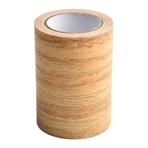 Holzmaserungs-Reparatur-Patchband mit starkem Selbstklebeband für Böden, Möbel, Türen und Fenster, anpassbare Länge für präzise Reparaturen (B) von Drivstraw