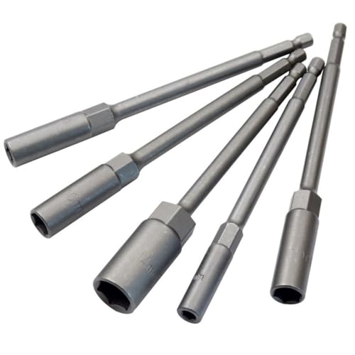 Sechskantmutter-Schraubendreher-Bohrer-Adapter, 150 mm, Steckschlüssel-Verlängerungshülse für pneumatische Schraubendreher, elektrische Bohrmaschinen und Handwerkzeuge in der Autowartung (10 mm) von Drivstraw