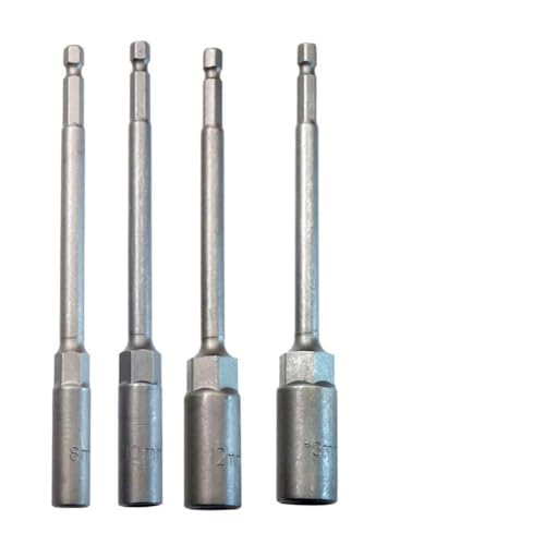 Sechskantmutter-Schraubendreher-Bohrer-Adapter, 150 mm, Steckschlüssel-Verlängerungshülse für pneumatische Schraubendreher, elektrische Bohrmaschinen und Handwerkzeuge in der Autowartung (7 mm) von Drivstraw