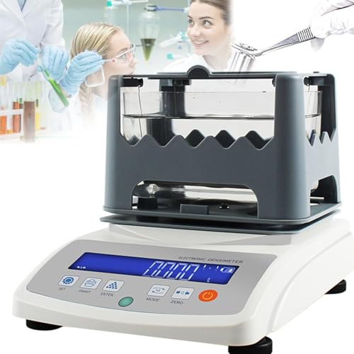 Drmoxin 0,001g/cm³ Elektronisches Dichtemessgerät, Multifunktionales Elektronisches Aräometer Für Feststoffe Und Flüssigkeiten, Elektronisches Feststoffdichtemessgerät, Industrielaborausrüstung,600A von Drmoxin