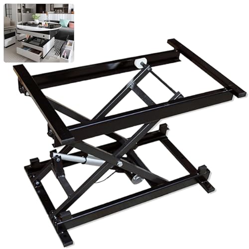 Drmoxin 30 Zoll elektrischer Couchtischlift, Arbeitsplattform für Computertisch, elektrische Scherenhebebühne, mit kabelgebundener Fernbedienung, für Esstisch-Hardware von Drmoxin