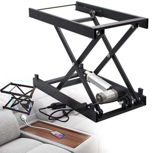 Drmoxin Couchtisch-Hebeständer, Elektrischer Couchtisch-Hebeständer, Esstisch-Scherenhebehalterung, Multifunktionale Hebeplattform, Elektrischer Couchtisch-Hebeständer, Für Familien-Esstische,Wired von Drmoxin