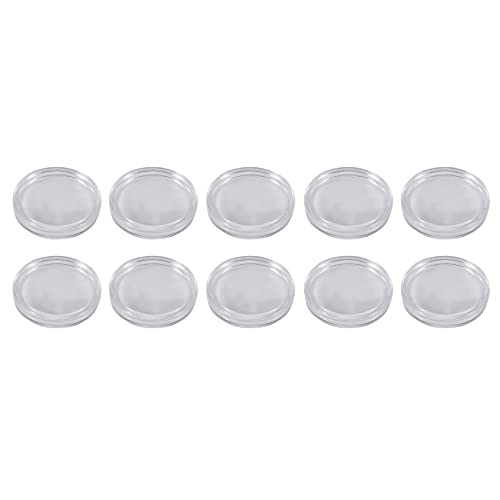 Droagoct 10 STK Kleine runde transparente Kunststoff-Muenzkapseln Box 33mm Droagoct 10 STK Kleine runde transparente Kunststoff-Muenzkapseln Box 33mm von Droagoct