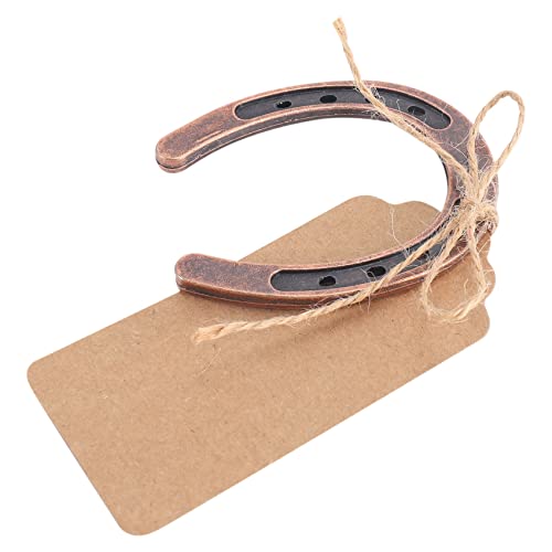 Droagoct 10 StüCke Gutes Hufeisen Hochzeit GefäLligkeiten mit Kraft Tags Rustikale Hufeisen Geschenke für Vintage Hochzeit Dekorationen von Droagoct