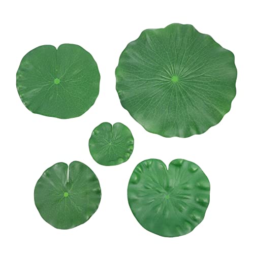 Droagoct 15 StüCk 5 Arten KüNstlicher Schwimmender Schaum LotusbläTter Lily Pads GefäLschtes Laub Teich Dekor für Pool Aquarium Dekoration Droagoct 15 StüCk 5 Arten KüNstlicher Schwimmender Schaum LotusbläTter Lily Pads GefäLschtes Laub Teich Dekor für Pool Aquarium Dekoration von Droagoct