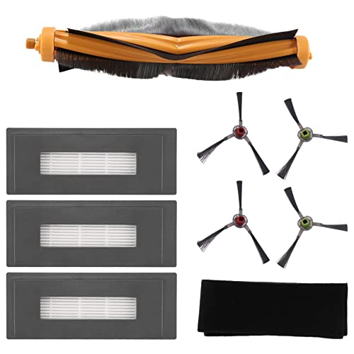 Droagoct Zubehör Kit Kompatibel Für Deebot Ozmo 930 Roboter Staubsauger, 1 Haupt Bürste 3 Hoch Leistungs Filter 4 Seiten Bürsten von Droagoct