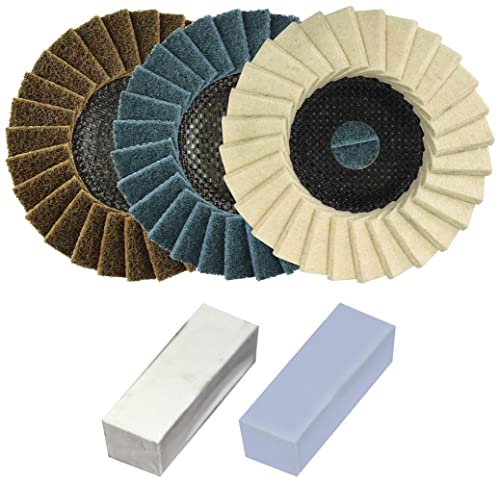 Dronco 6900041 5-teiliges Polierset, Durchmesser 125 mm von DRONCO