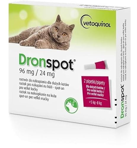 Dronspot Spot On 5-8 kg 2 Pipetten für große Katzen von Dronspot