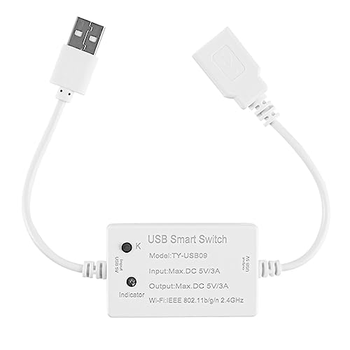 Dropfree 1 Stück Tuya USB Smart Switch WiFi Controller Universalschalter Timer Smart Life für USB-Geräte für Alexa Home von Dropfree