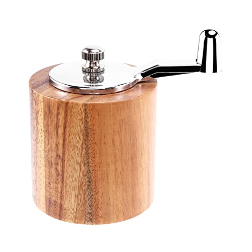 Dropfree PfeffermüHle, Handkurbel-PfeffermüHle Aus mit Klassischem und Verstellbarem Keramikrotor von Dropfree