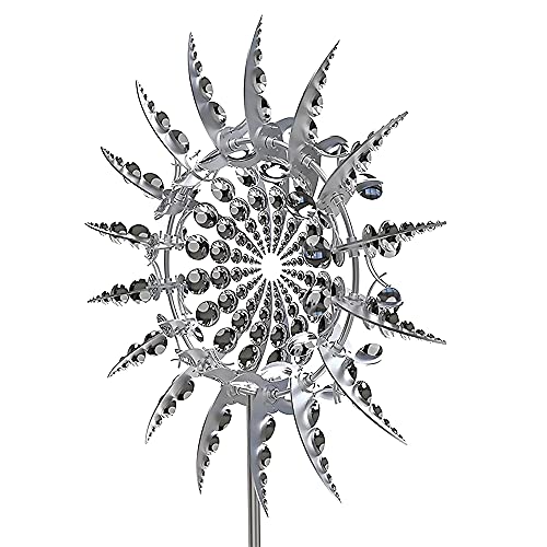 Magische aus Metall, Einzigartige und Magische Winddreher, Windspiele füR DraußEn Garten Rasen Dekoration Ornament Windsensoren, 30cm von Dropfree