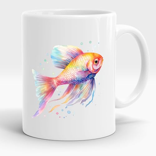 Tasse Design Keramik Fisch 325 ml von Dropful