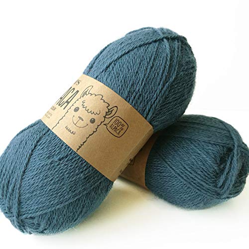 Alpaka (Drops Strick- und Häkelgarn – 4ply Gewicht) 6309 Medium Petrol von Drops