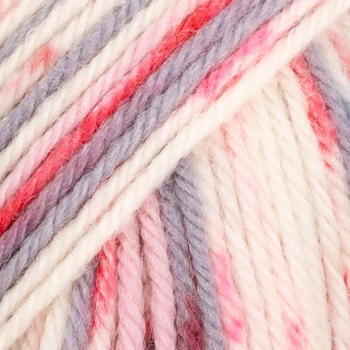 DROPS Fiesta Print 19 Berries & Cream 4-Strang Superwash Wollmischgarn von Drops