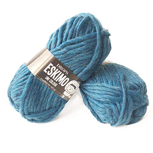 Eskimo - Super Chunky Strickmuster DROPS Garnstudio Mehrfach colours 100% Wolle 05 Petrol Eskimo - Super Chunky Strickmuster DROPS Garnstudio Mehrfach colours 100% Wolle 05 Petrol von Drops
