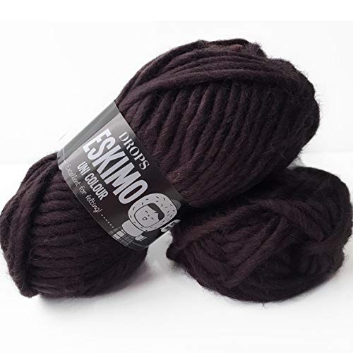 Eskimo - Super Chunky Strickmuster DROPS Garnstudio Mehrfach colours 100% Wolle 3 Dark Brown von Drops