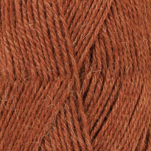 Reine Alpakawolle, Tropfen-Alpaka, 59 Farben, in 50 g Knäuel, 180 Meter pro Knäuel (9025 Haselnuss) von Drops
