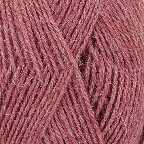 Reine Alpakawolle Tropfen Alpaka, 59 Farben, in 50 g Knäuel, 180 Meter pro Knäuel (9024 Old Rose) von Drops