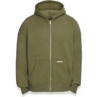 Dropsize Sweatjacke "Dropsize Herren Bazix Republiq Super Heavy Rib Zipper" von Dropsize