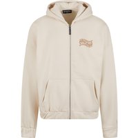 Dropsize Sweatjacke "Dropsize Herren Heavy Oversize Mirrored Logo Zip-Hoodie" von Dropsize