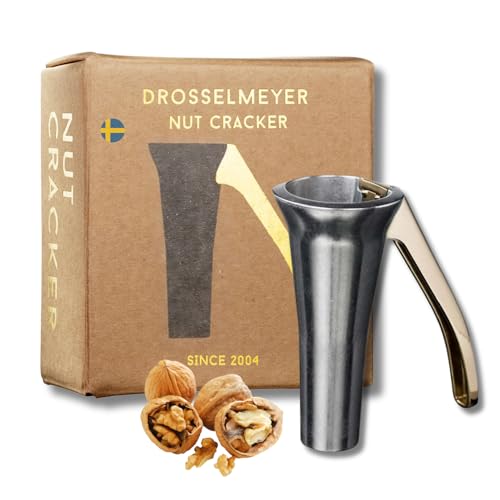 Drosselmeyer Prämie Design Nussknacker - Effektiv auf alle Größen von Nüssen mit minimalem Aufwand Heavy Duty Walnussknacker - Sehr Stark und Robust - Entworfen und hergestellt in Schweden von Drosselmeyer