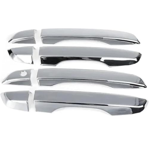 Drovian Außentürgriff Auto Außentürgriff für Civic 10. Generation 2016-2021 Carbon Fiber Style Schwarz Außen(Silver for Smart) von Drovian