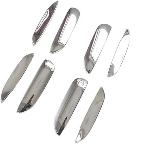 Drovian Außentürgriff Auto-Außentürgriff links für Jazz MK3 2008–2013, Kohlefaser für Chrom-Autotürgriff, Cup Bowl(Silver Handle-bowl) von Drovian