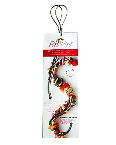 FireWire flexbiler Grillspieß Edelstahl 2er Set FireWire flexbiler Grillspieß Edelstahl 2er Set von Drsoum