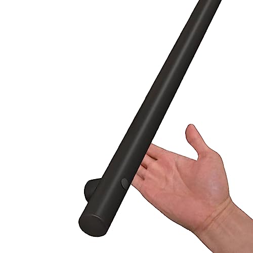 Drsyffsup Handlauf aus Edelstahl, Innen- und Außenhandlauf für Gartentreppen, schwarz-Mattes Handstützgeländer für Außen- und Innengeländer mit komplettem Kit (Size : 200cm) von Drsyffsup